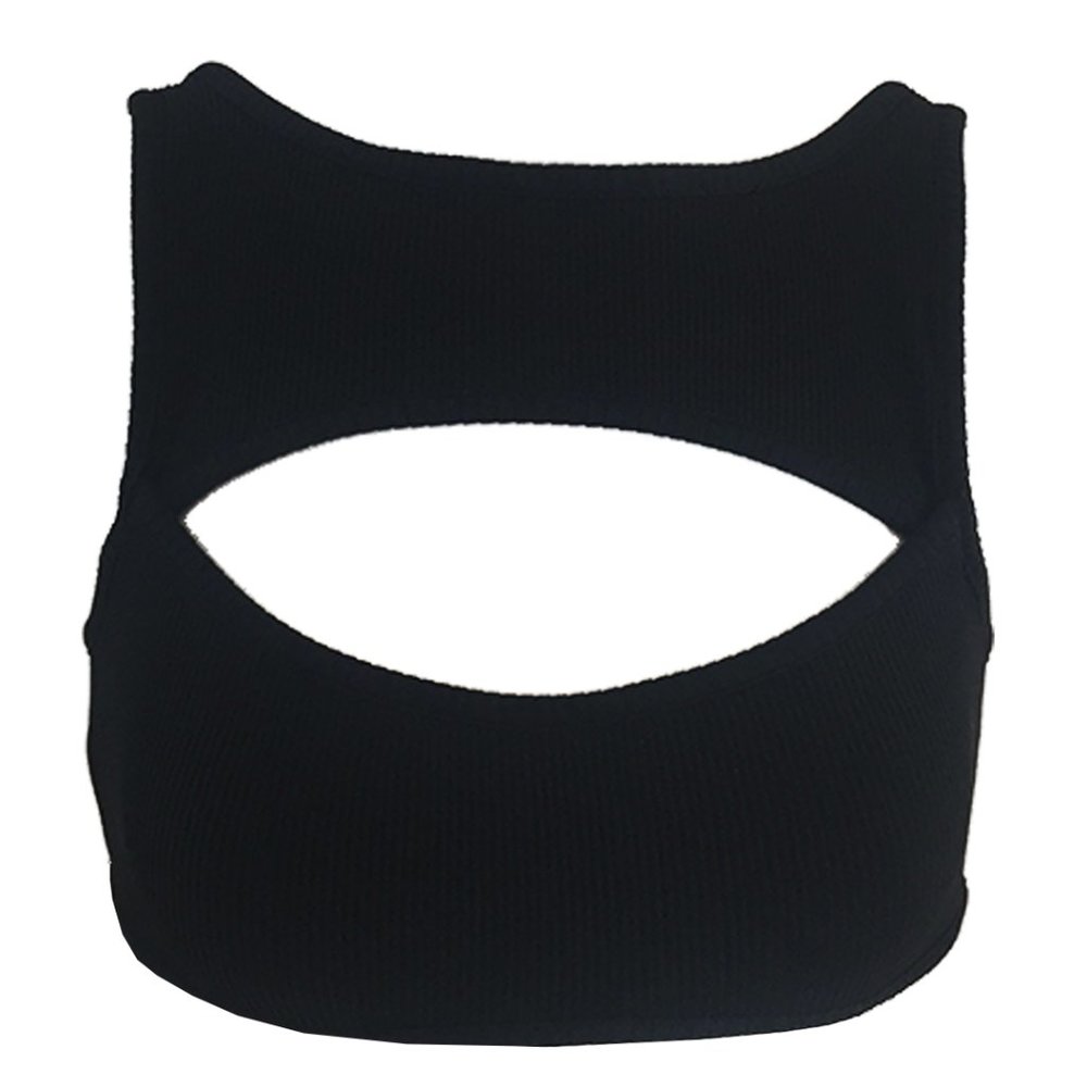 Indah Tonic Rib Top in Black